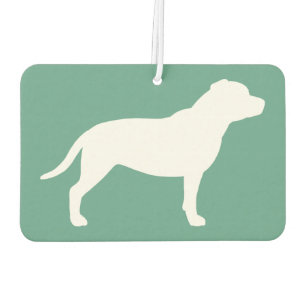 Staffordshire Bull Terrier Silhouette Car Air Freshener