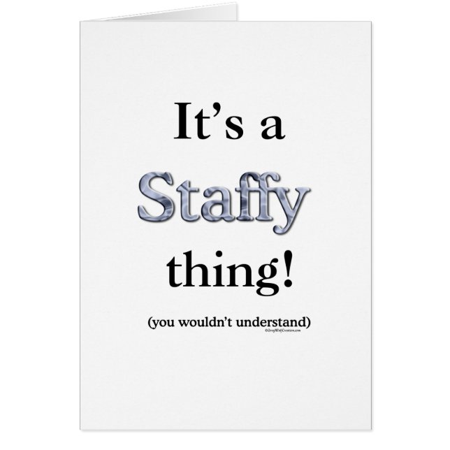 Staffordshire Bull Terrier Thing (Front)