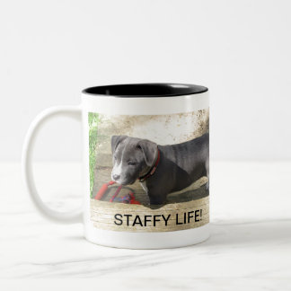 Staffordshire Bull Terrier Two-Tone Coffee Mug