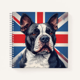 Staffordshire Bull Terrier UK Spiral Notebook