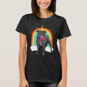 Staffordshire Bull Terrier Unicorn Colourful Amsta T-Shirt