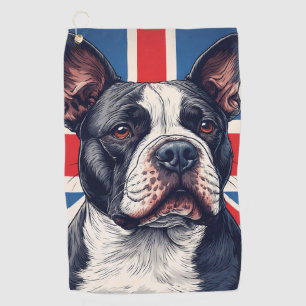 Staffordshire Bull Terrier United Kingdom Golf Towel