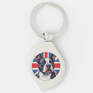 Staffordshire Bull Terrier United Kingdom Key Ring