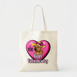 Staffordshire Bull Terrier Valentines Day Tote Bag
