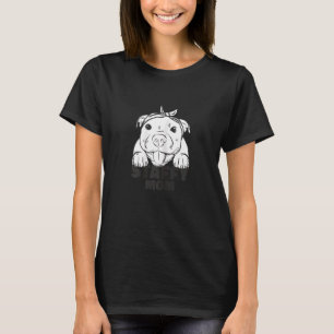 Staffordshire Bullterrier Staffy Mom T-Shirt