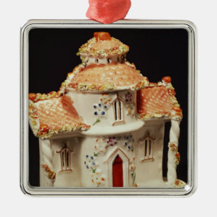 Staffordshire cottage, c. 1860 metal tree decoration