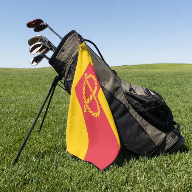 Staffordshire county flag golf towel (Green)
