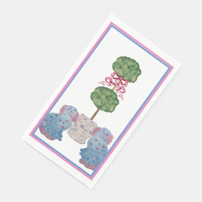 Staffordshire Dogs Chinoiserie Ginger Jar Jars Nap Napkin (Corner)