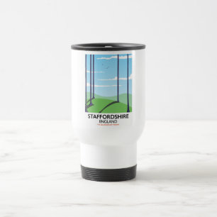 Staffordshire England train poster Travel Mug