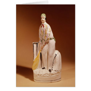 Staffordshire figure of a cricketer, 1865
