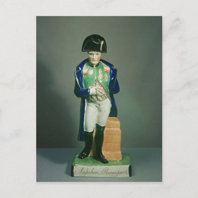 Staffordshire figure of Napoleon Bonaparte Postcard (Front)