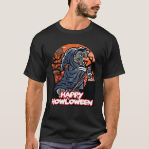 Staffordshire Happy Halloween Costume Grim Reaper  T-Shirt