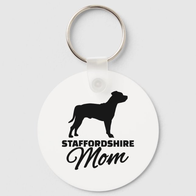 Staffordshire Mum Key Ring (Front)