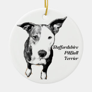 Staffordshire PitBull Terrier Ornament