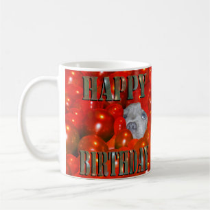 Staffordshire Puppy Birthday Wishes, Coffee Mug