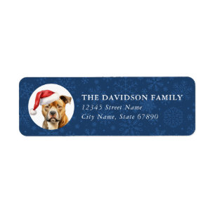 Staffordshire Terrier Return Address Labels