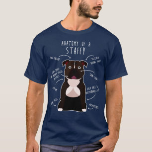 Staffordshire Terrier Staffy Anatomy 1 T-Shirt