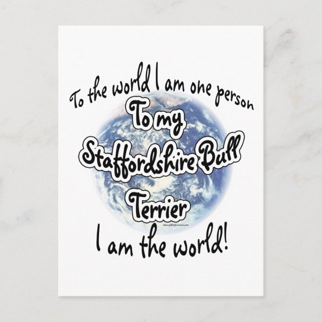 Staffordshire Terrier World 2 Postcard (Front)