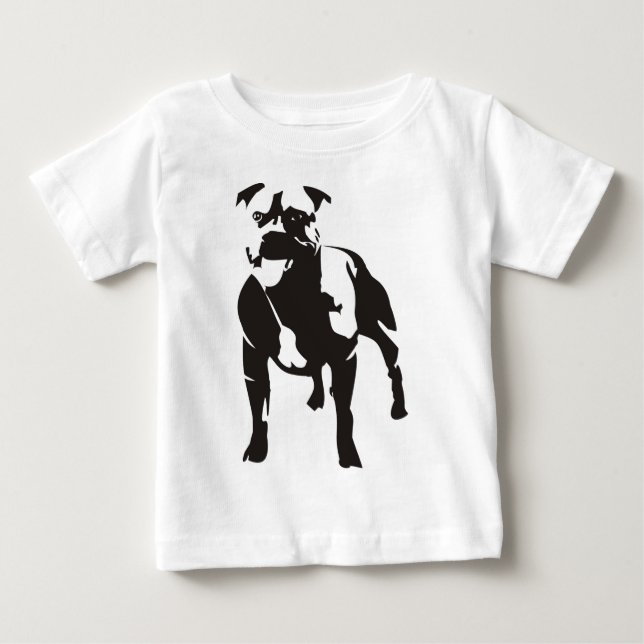 Staffy Baby T-Shirt (Front)