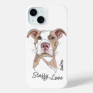 Staffy Love - Zani Mo Protection iPhone 15 Case