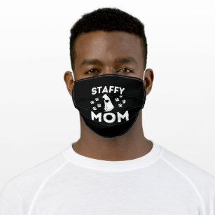 Staffy Mom - Vector Staffordshire Cloth Face Mask