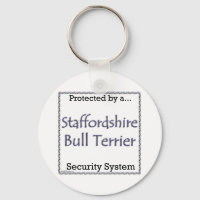 Staffy Security System Keychain