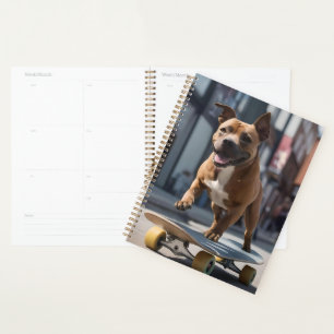 Staffy Skateboarder,  Planner