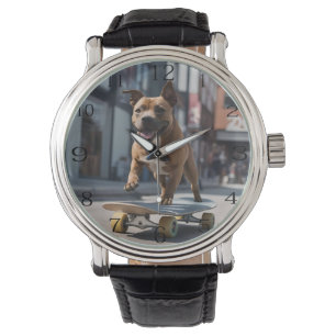 Staffy Skateboarder, Watch