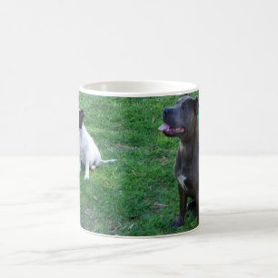 Staffys Waiting For Tasty Treats, Coffee Mug
