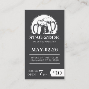 Stag and Doe Tickets Classic Beer Party