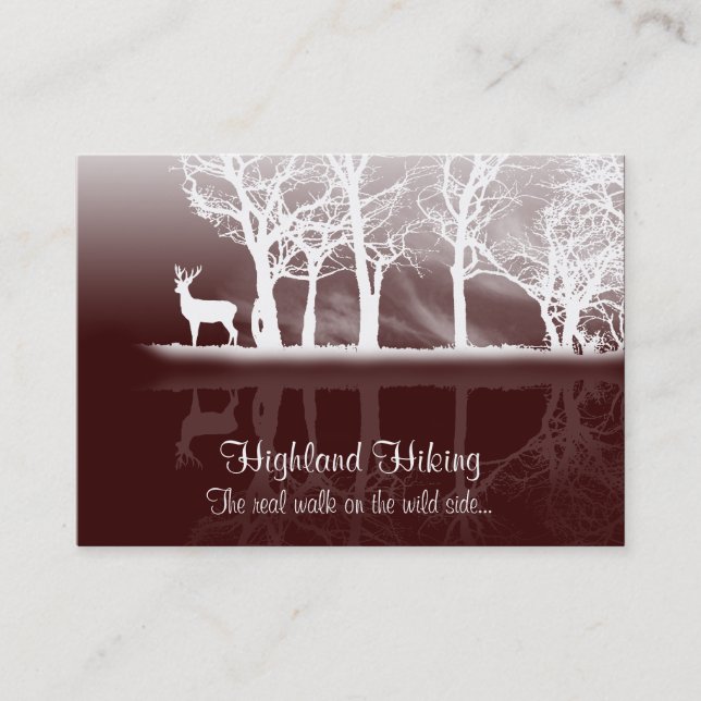 Stag At Dusk Business Card (Front)
