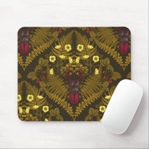 Stag beetle and ferns mouse mat