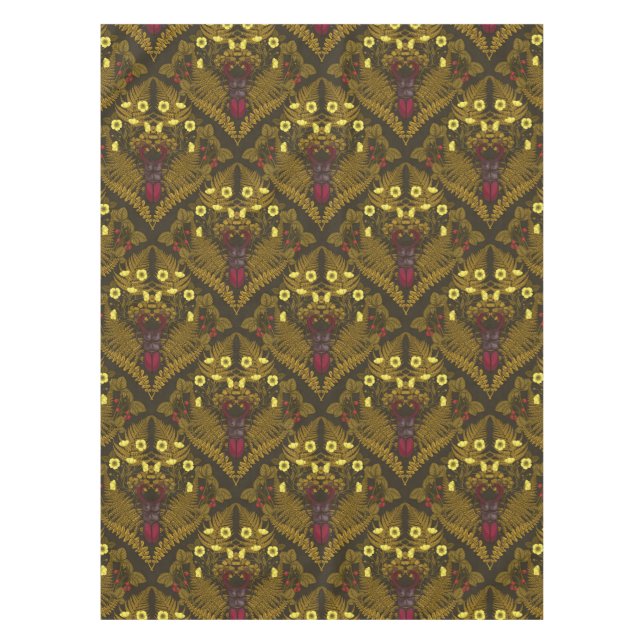 Stag beetle and ferns tablecloth (Front)