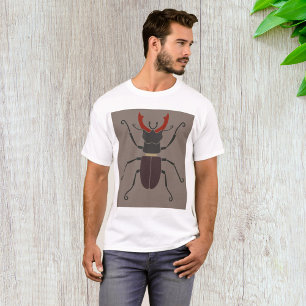 Stag Beetle Bold Minimalist Insect T-Shirt
