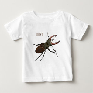 Stag beetle cartoon illustration baby T-Shirt