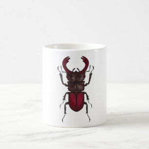Stag beetle coffee mug