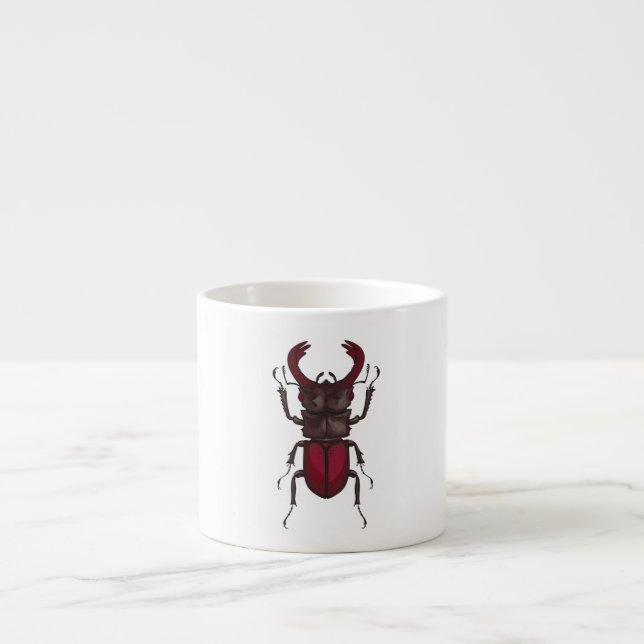 Stag beetle espresso cup (Front)