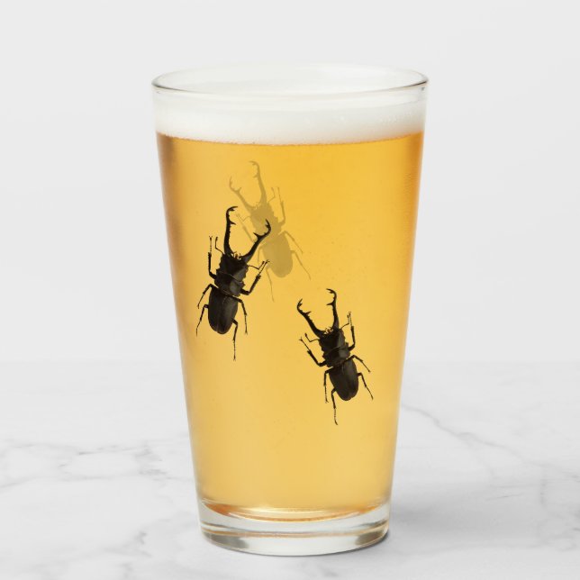 Stag Beetle Glass (Front Filled)
