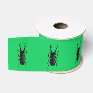 Stag Beetle Grosgrain Ribbon