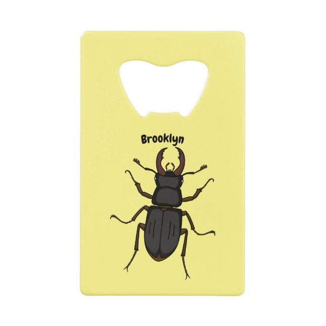Stag beetle insect illustration (Front)