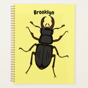 Stag beetle insect illustration planner
