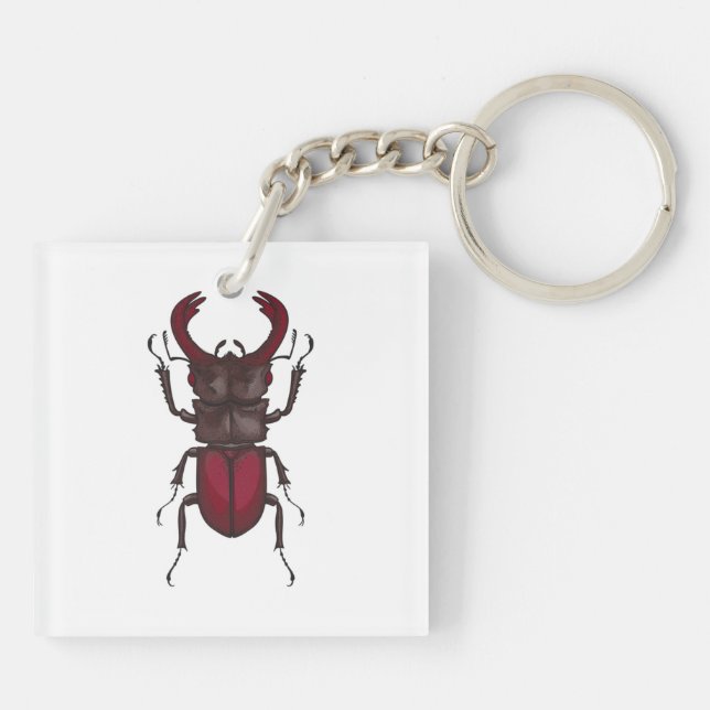 Stag beetle key ring (Back)