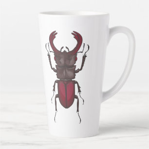 Stag beetle latte mug