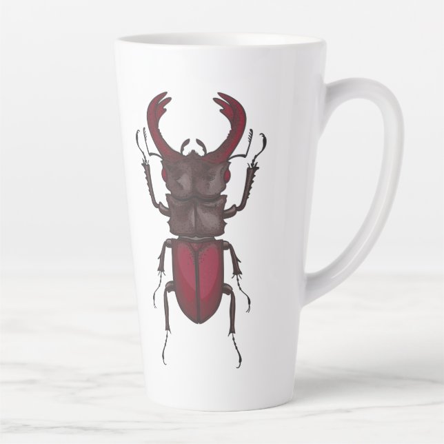 Stag beetle latte mug (Right)