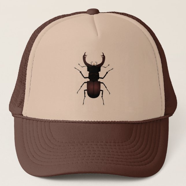 Stag beetle lucanus cervus trucker hat (Front)