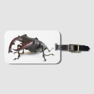 Stag beetle luggage tag
