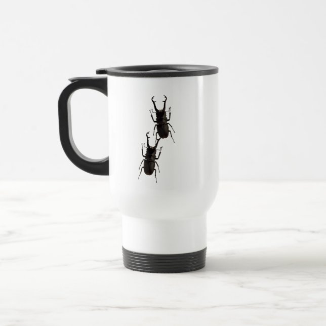 Stag Beetle Travel Mug (Left)