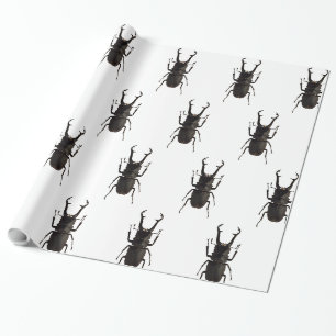 Stag Beetle Wrapping Paper