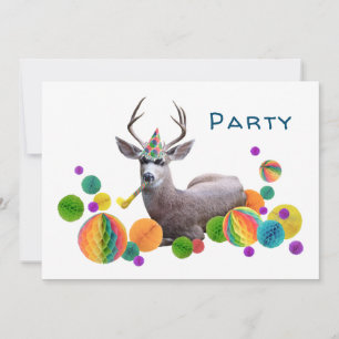 Stag Birthday Party Invitation
