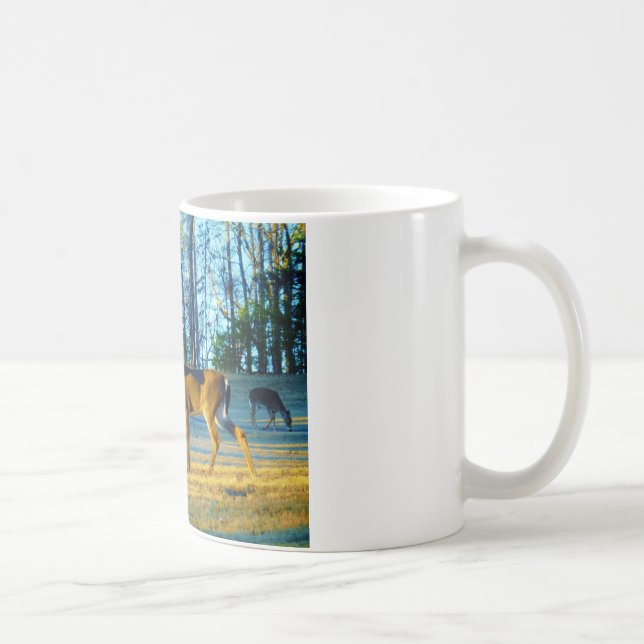 Stag / Buck  Deer, Bright blue Sky Coffee Mug (Right)